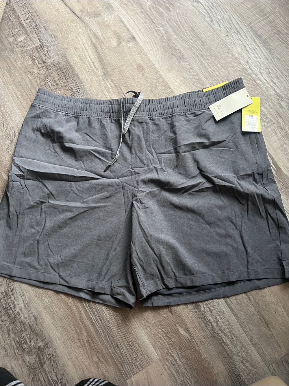all in motion Men's Gray Athletic Drawstring Shorts